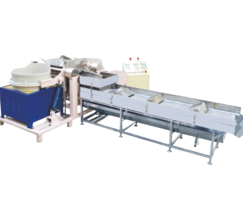 Automatic magnetic grinding line